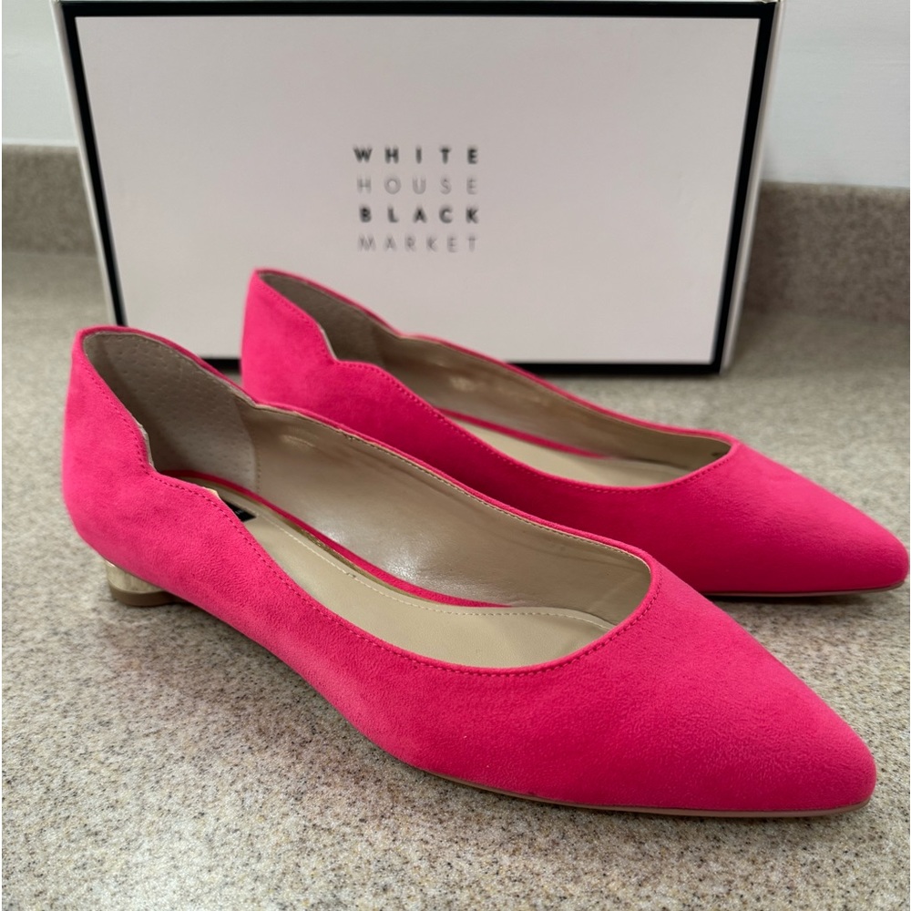 Bellamy scalloped flat shoe by White House black market.